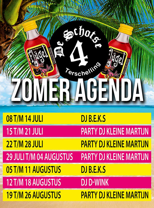 party agenda schotse vier terschelling midsland
